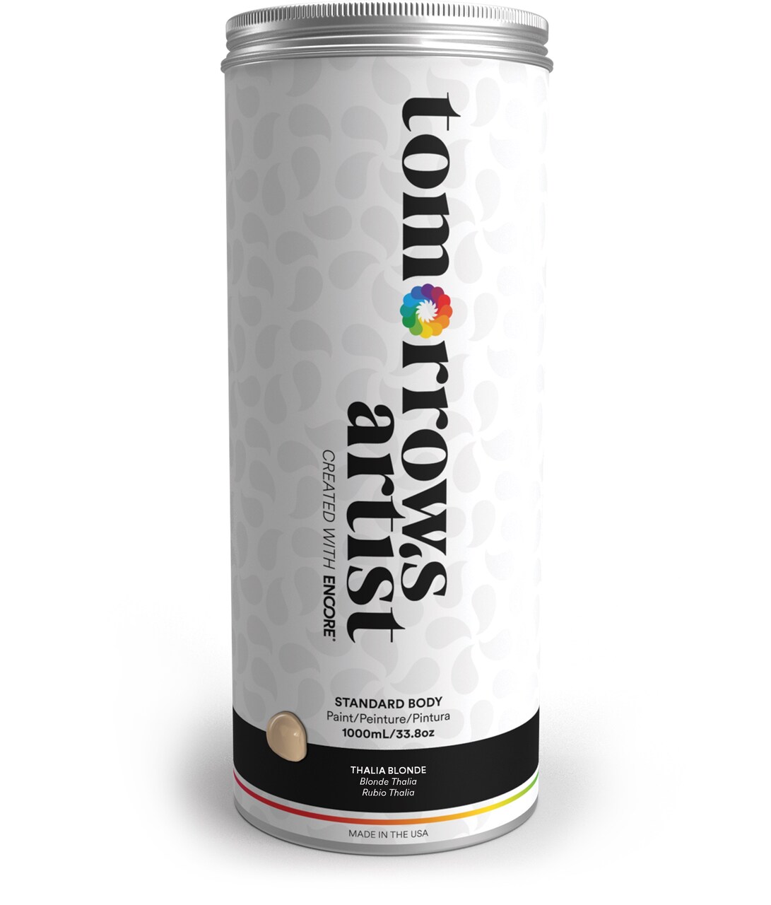 Tomorrows Artist: Standard Body Eco-Friendly Sustainable Acrylic Art Paint 100ml/3.38oz, 250ml/8.45oz, 500ml/16.91oz, 1000ml/33.81oz